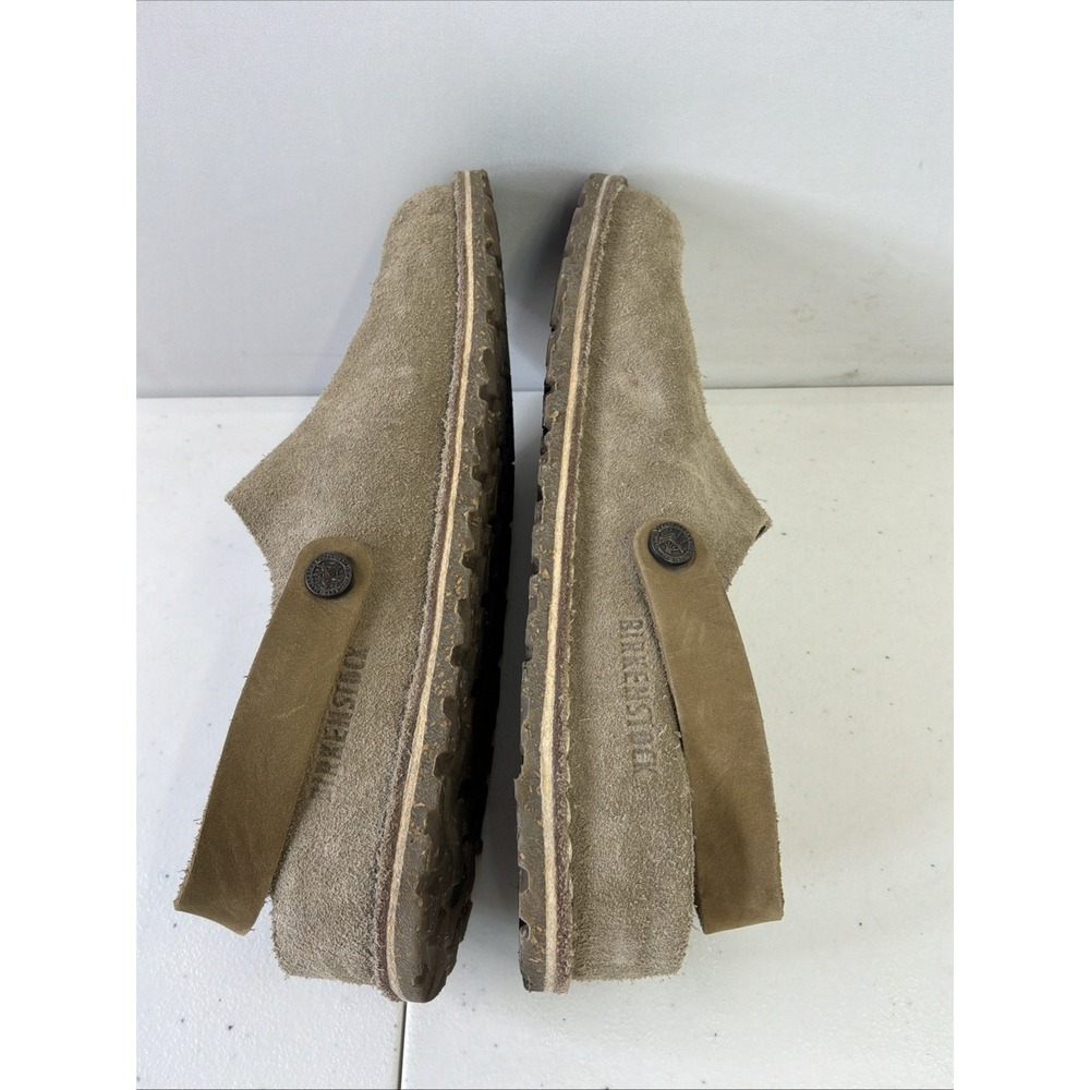Birkenstock Lutry Premium Suede Euro 40 w-9 m 7 Gray Taupe Slip On Clog Sandals - Picture 4 of 8